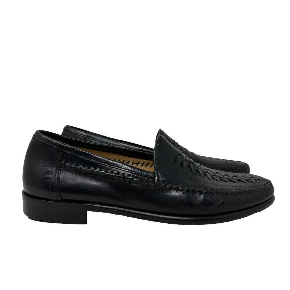 Rangoni Black Leather Slip on‎ Loafer Shoes US Size 8.5